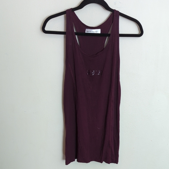Burn Boot Camp Burn Nation Maroon Racerback Tank Women's Size L - Picture 1 of 7